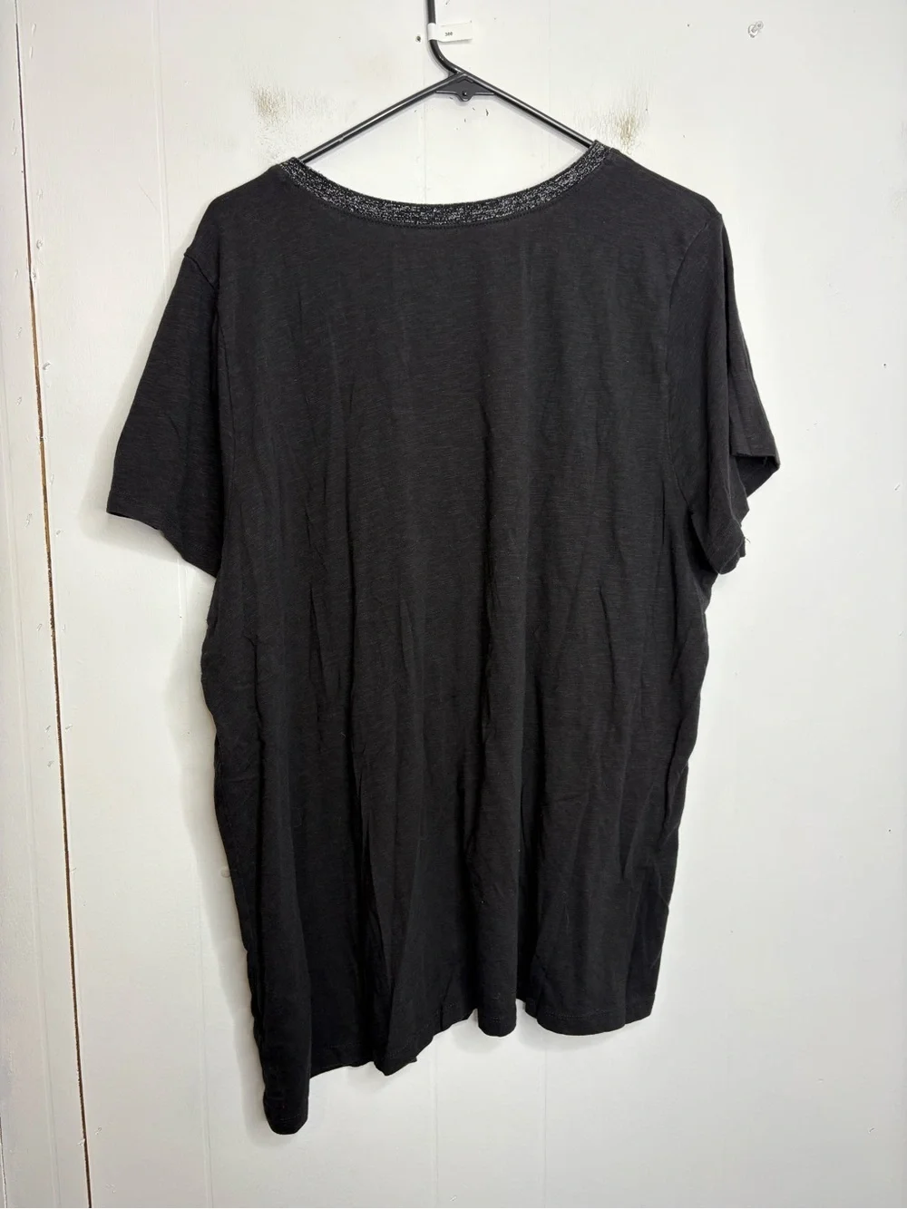 Torrid Top Womens 3X Super Soft Slub Jersey Glitter Crew Neck Stretchy Casual